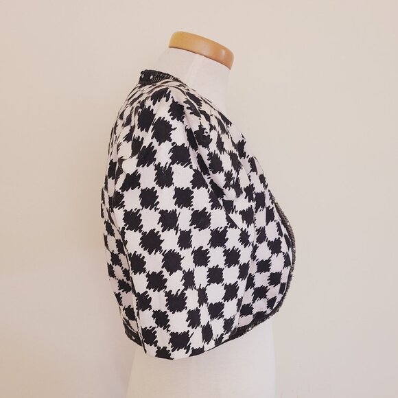 Rare 80's Short Sleeve Sequin/Rhinestone Bolero Jacket - Picture 3 of 8